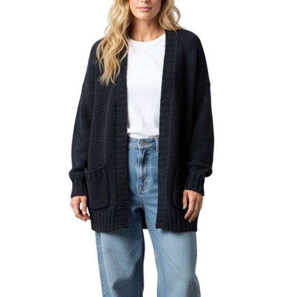 Vintage American Eagle Women's Medium Cardigan Open Knit Soft Cozy Cabincore - Picture 1 of 10